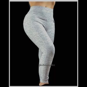 NWT VS PINK HIGH WAIST 7/8LEGGINGS GRAY YOGA PANTS